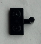 LEGO 4623 płytka hak 1x2, czarna 2szt. 6575