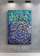 Nowoczesna abstrakcja w stylu Jackson Pollock 