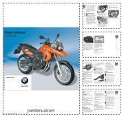BMW F 650 GS Twin Motorcycle Riders Manual Instrukcja obsługi