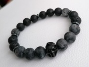 Bransoletka 10mm z czaszką 