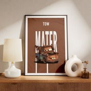 Złomek - the mater plakat, obraz samochodowy, bajka Auta