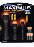 Latarka Maximus LED kpl 3szt  + 9 baterii Duracell – idealne do domu i auta