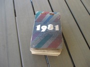 KALENDARZ ZDZIERAK 1981 STAN WOJENNY KARTKI Z KALENDARZA PRL