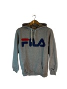Bluza z kapturem Fila szara duże logo s