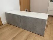 Biała szafka Ikea seria Besta - wymiary 120x38x40
