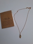 Złoty naszyjnik piórko 