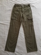 Zielone khaki spodnie bojówki Only 32