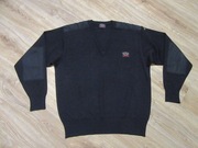 PAUL & SHARK męski granatowy sweter wełniany _ L