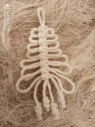 Choinka makrama - ozdoba świąteczna 