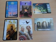 Karty promo do gry planszowej 7 Cudów Świata