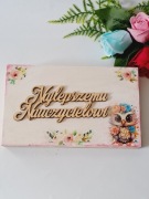 Pudełko na czekoladę Prezent Zakończenie Roku Szkolnego Podziękowanie 