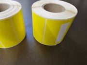 Etykieta foliowa 70x30 żółta 1000 sztuk