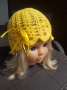 L.JK-319 Ażurowa czapka HANDMADE 44-52cm
