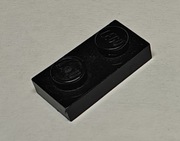Lego 3023 płytka 1x2 czarny - 11 sztuk !