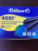 PELIKAN naboje do pióra wiecznego długie 4001 10 opakowań niebiesko-czarne