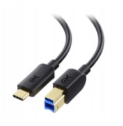 Kabel USB-C do USB-B czarny 2 m Cable Matters 201007-BLK-2m-EU