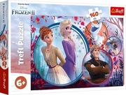 Puzzle 160 el. Siostrzana przygoda. Disney Frozen 