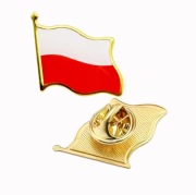 METALOWY PIN – FLAGA POLSKI BROSZKA PRZYPINKA WPINKA POLSKA