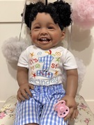 Śliczna ciemnoskóra laleczka reborn lalka realistyczna