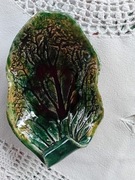 Miseczka ceramiczna liść ciemnozielony
