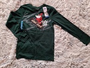 Nowa bluzka świąteczna 146/152 pepco ciemno zielona