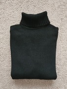 Gruby golf męski Zara czarny, wełna/nylon, rozm. M