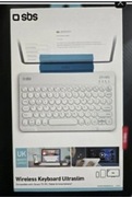 Klawiatura bezprzewodowa SBS TAUNIKEYBOARDW Biała