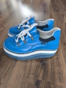 Buty na platformie vintage FLY London platformy rozmiar 42 unikat niebieski