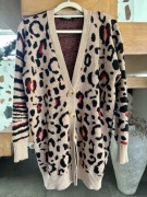 Sweter Desigual Leopard Knit Cardigan S