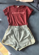 zestaw 3 rzeczy szorty fils, koszulka adidas i g-star raw