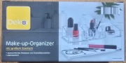 Organizer na kosmetyki, 2 pojemniki, przezroczysty, akryl
