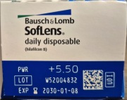 Soflens Daily Disposable, 28 szt. +5.50