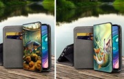 Honor X8 5G / Honor X6 wędkarskie etui zamykane portfel ryby karp + Szkło