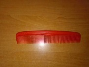 Grzebień do włosów grzebyk czerwony 14cm PRL Steelon