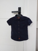 Koszula granat krótki rękaw 2 lata