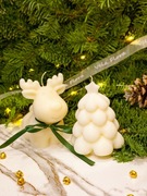 Świeczka renifer i choinka święta dla firm Boże narodzenie prezent