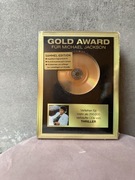 MICHAEL JACKSON GOLD AWARD THRILLER - NOWA KOLEKCJONERSKA