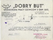 Koszalin 1946/50r. Spółdzielnia Pracy Szewców "Dobry But"