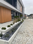 Płyty betonowe donica stopień.