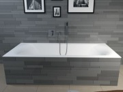 Wanna akrylowa Riho Linares + syfon chrom i nóżki