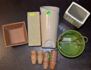 Zestaw doniczek, osłonek 