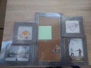 Ramka na zdjęcia 5szt drewniana