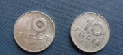 Moneta Węgry 10 fillerów 1982