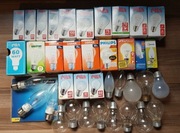 Żarówki tradycyjne żarowe E27 różne - 38 sztuk