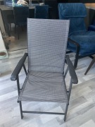Krzesła ogrodowe Springos metal szary 2 sztuki
