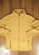 Bluza Cross r. S 158-164 zapinana z golfem polar poliester żółta damska