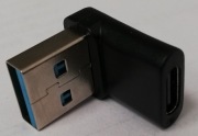 Adapter przejściówka kątowa USB-A 3.0 do USB-C