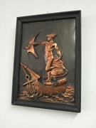 Stary obraz miedzioryt 