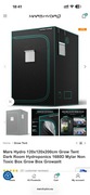 Mars Hydro 120x120x200cm Grow Tent / Dark Room / Namiot uprawowy