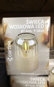 Świeca woskowa LED 10 cm – realistyczny płomień | Bezpieczna dekoracja